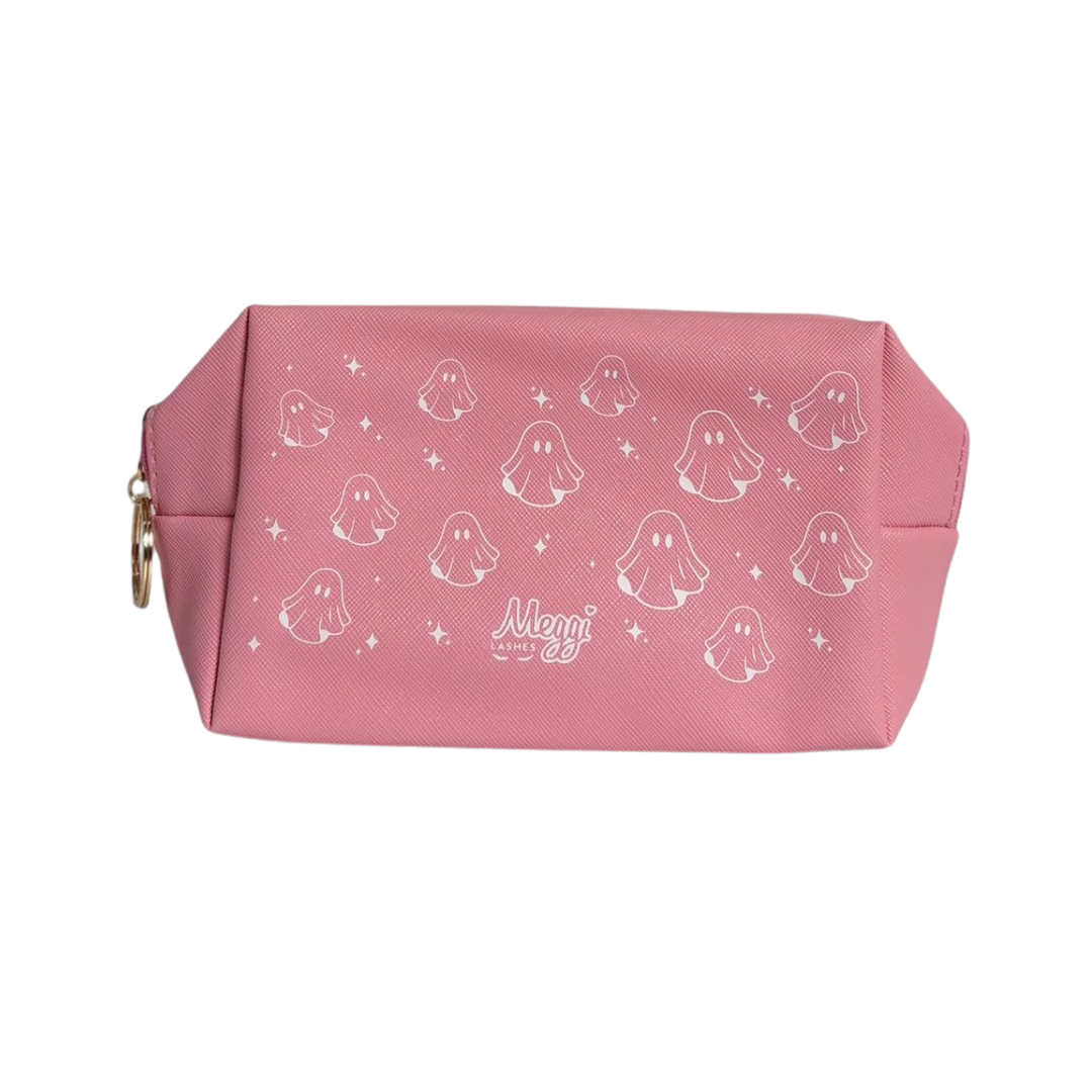 Pink Ghosty Makeup Bag