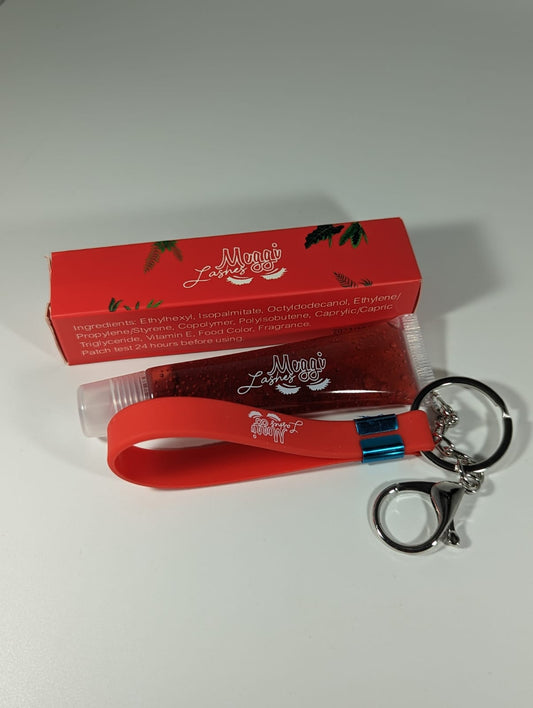 Red Lip Gloss Keychain (Cherry)
