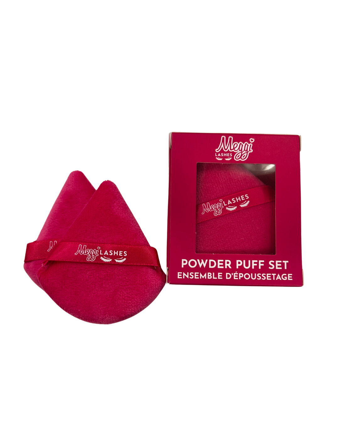 2pc Pink Powder Puffs