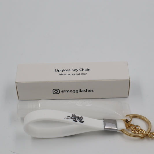 White Lip Gloss keychain (Vanilla)