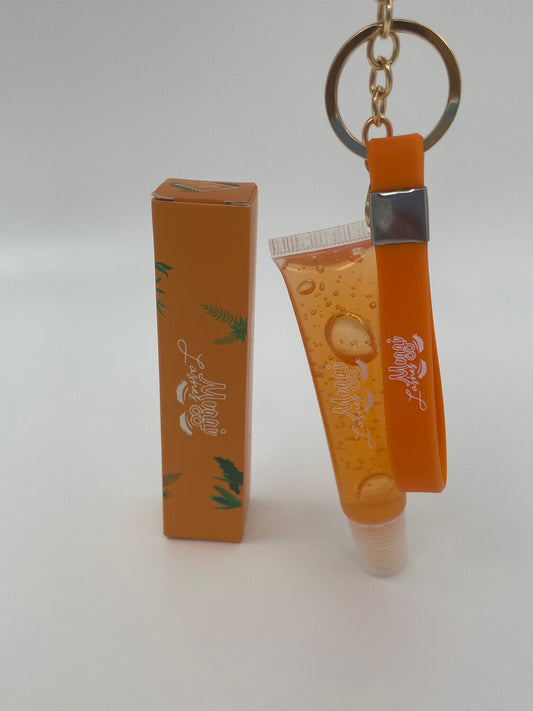 Orange Lip Gloss Keychain (Mango)
