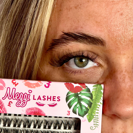 Meggilashes XL Cluster Lashes (Only) Eyelashes Makeup (TS)