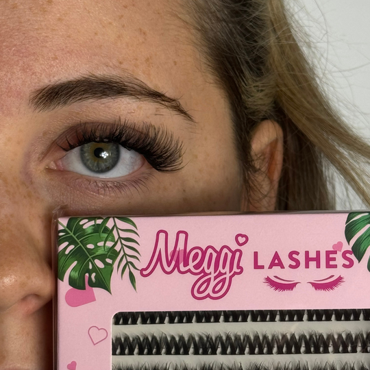 Meggilashes XL Cluster Lashes (Only) Eyelashes Makeup (TS)
