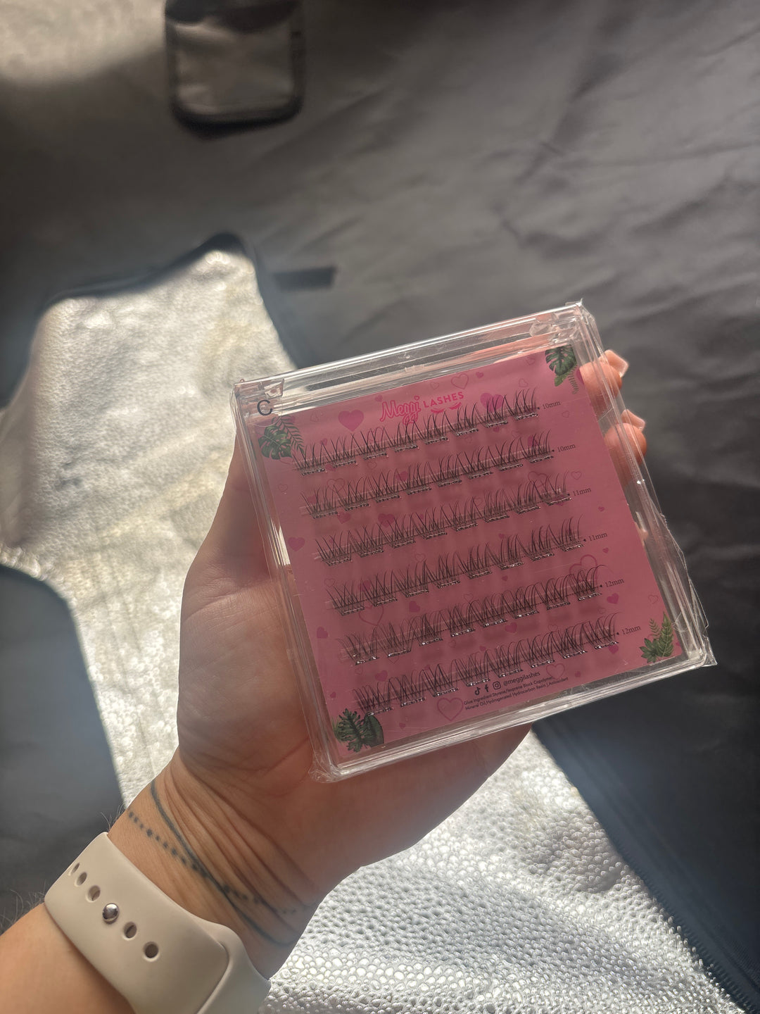 Sample C pre glued clusters *damaged packaging*