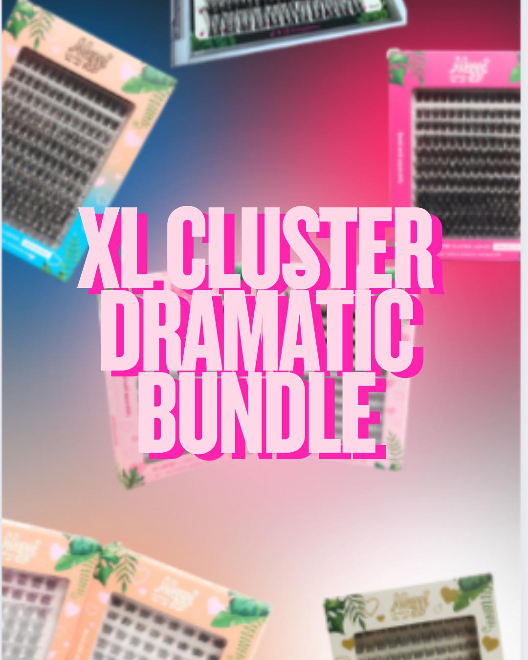 MeggiLashes XL cluster dramatic bundle