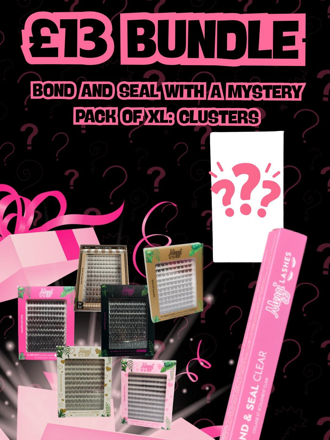 MeggiLashes £13 XL Cluster with Bond&Seal Bundle