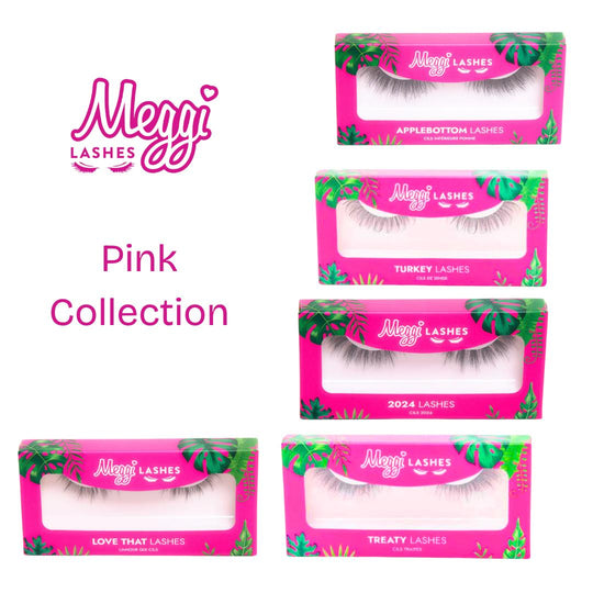 Pink Collection Lashes Eyelashes Faux