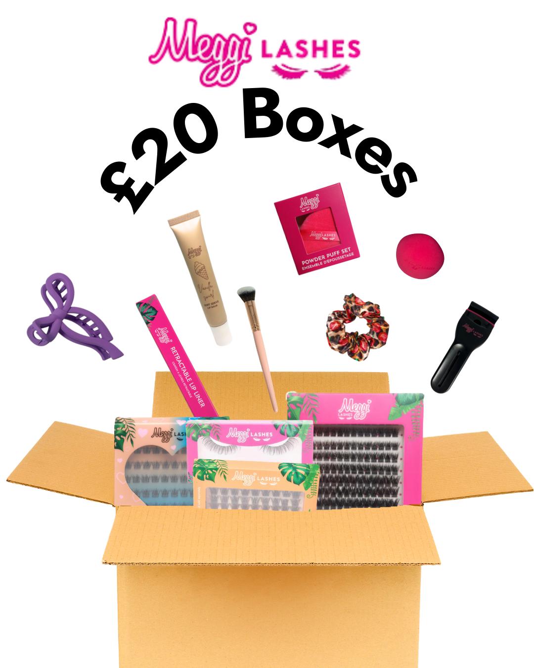 Meggilashes £20 Makeup and lash Boxes