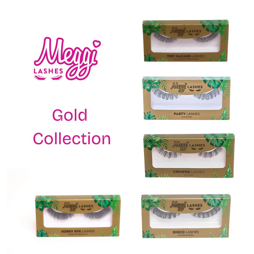 Meggilashes Gold Collection Lashes Eyelashes Faux lashes  russian