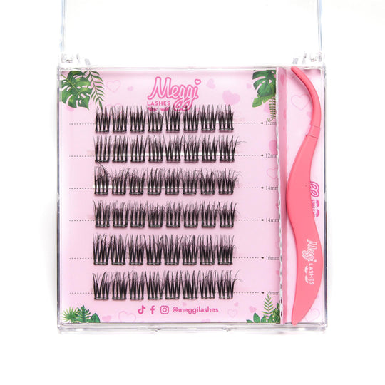 Pre Glued Cluster Meggi Lashes Eyelashes Makeup
