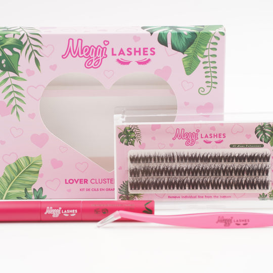 Meggilashes cluster eyelash kit