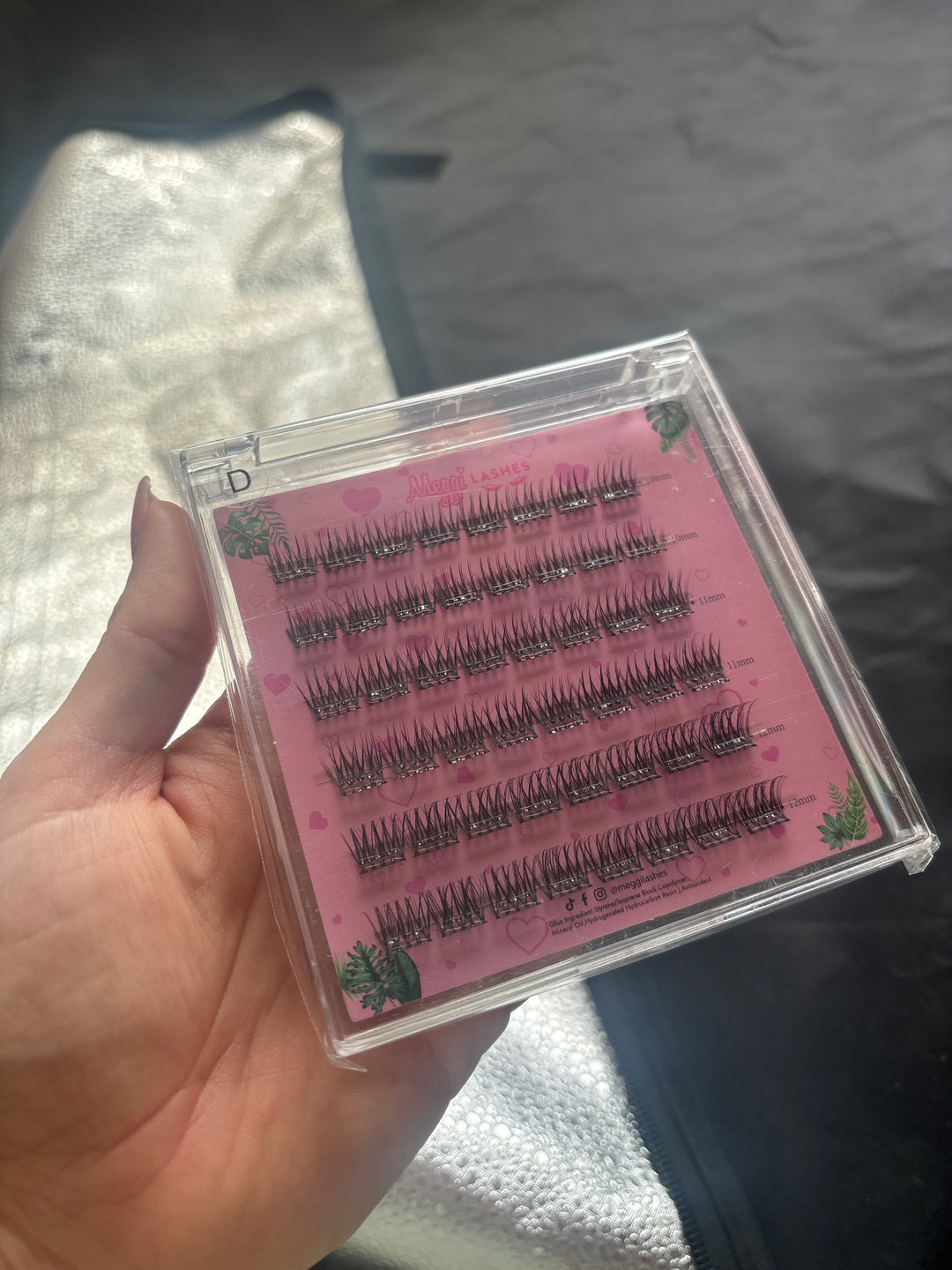 Sample D pre glued clusters *damaged packaging*