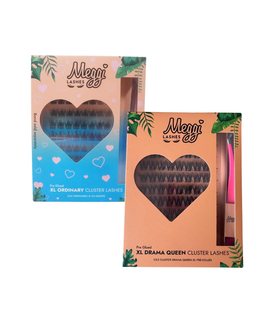 Meggilashes XL Pre Glued Cluster Kits