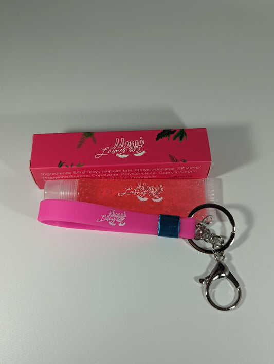 Hot Pink Lip Gloss Keychain (Bubblegum)