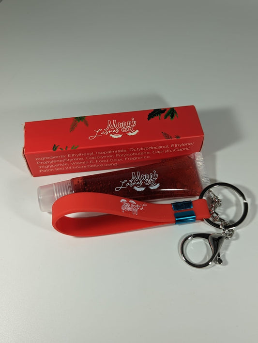 Red Lipgloss Keychain (Cherry)