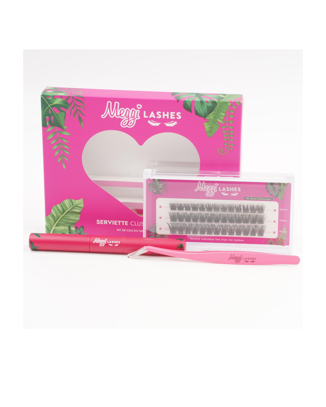 Meggilashes cluster eyelash kit (TS)