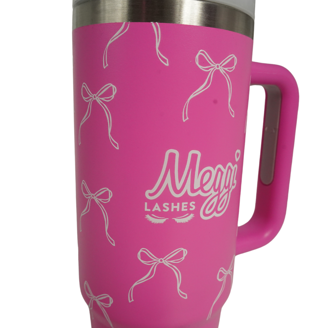 Stainless Steel Bow Tumbler/Cup (30.Oz) BACK IN STOCK 15TH MAY for pre order