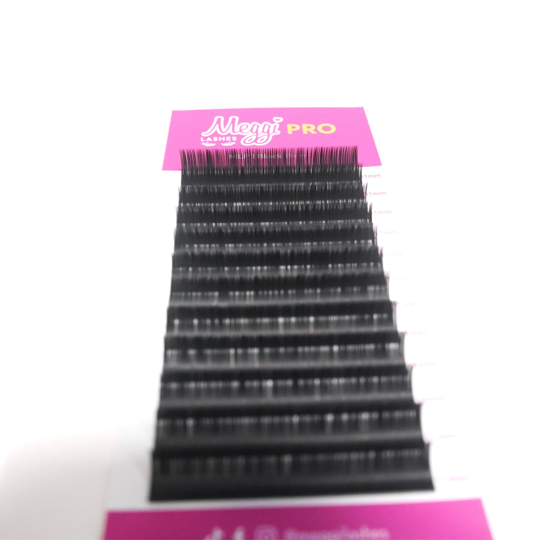 Meggi Lashes PRO Black Single Length Classic Lashes