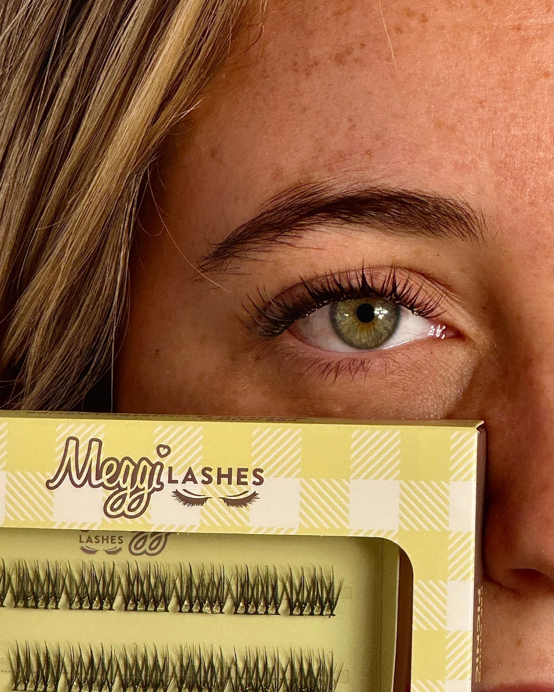 Pre Glued Cluster Meggi Lashes Eyelashes Makeup (TS)