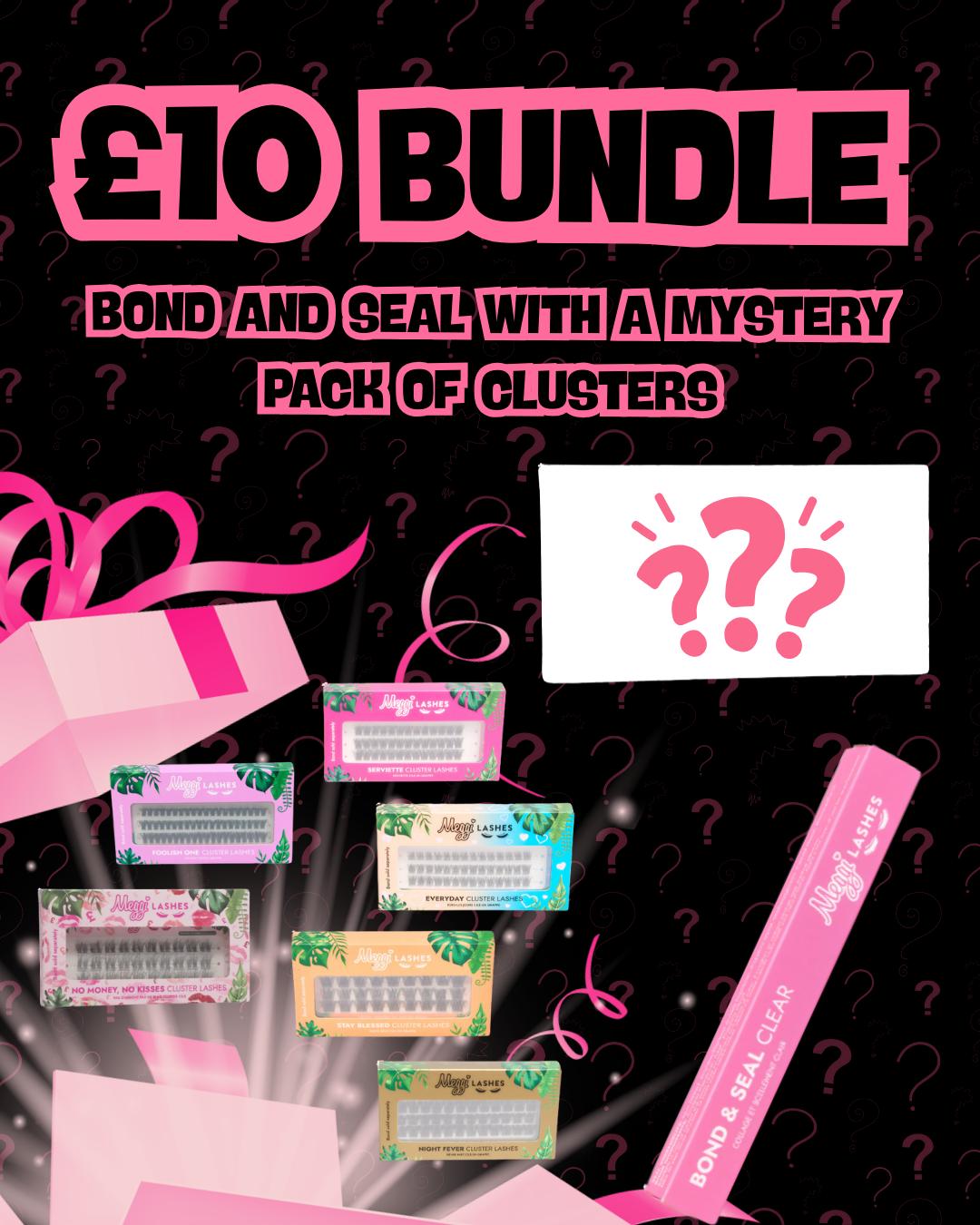 MeggiLashes £10 Bond&Seal with Clusters Bundle