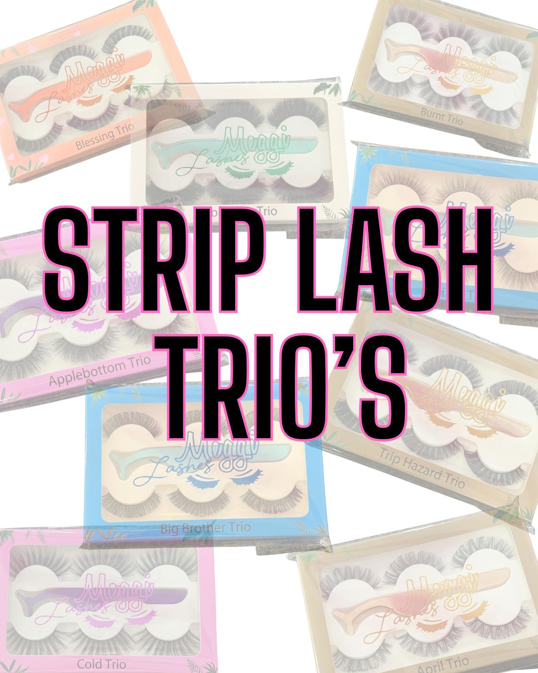 Meggilashes Strip lash Trios
