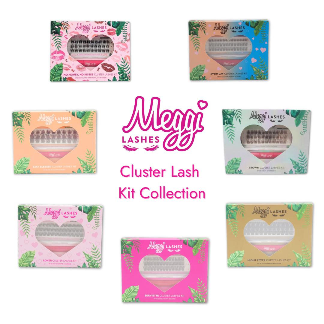 Meggilashes cluster eyelash kit
