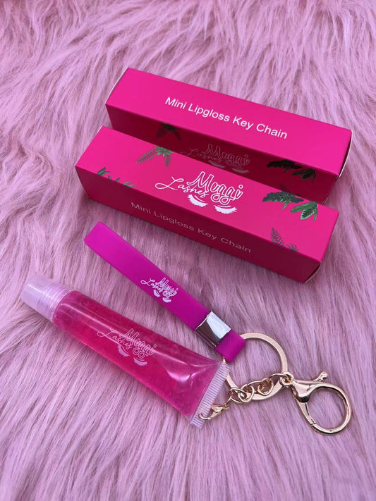 Peachy Lip Gloss Keychain 