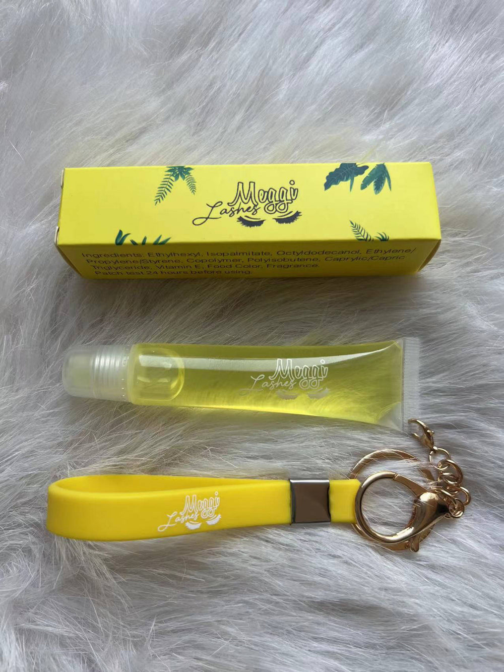 Yellow Lipgloss Keychain (Lemon)
