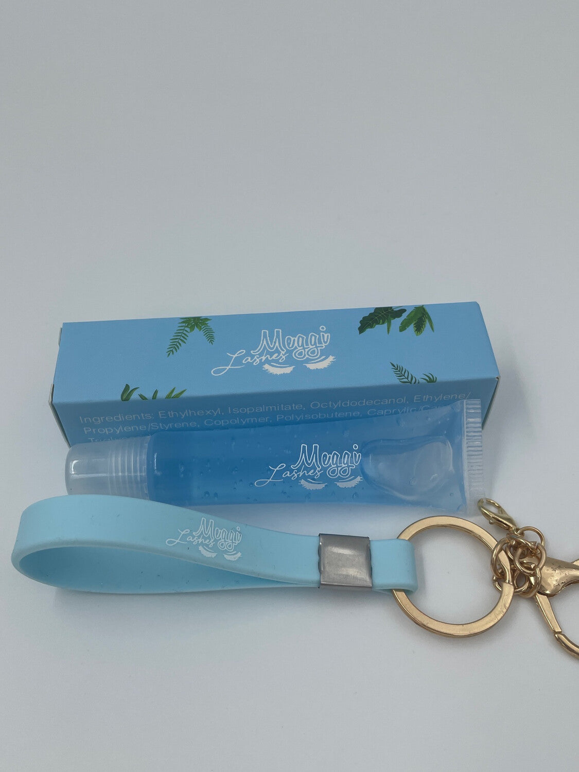 Light Blue Lip gloss Keychain (Mint)