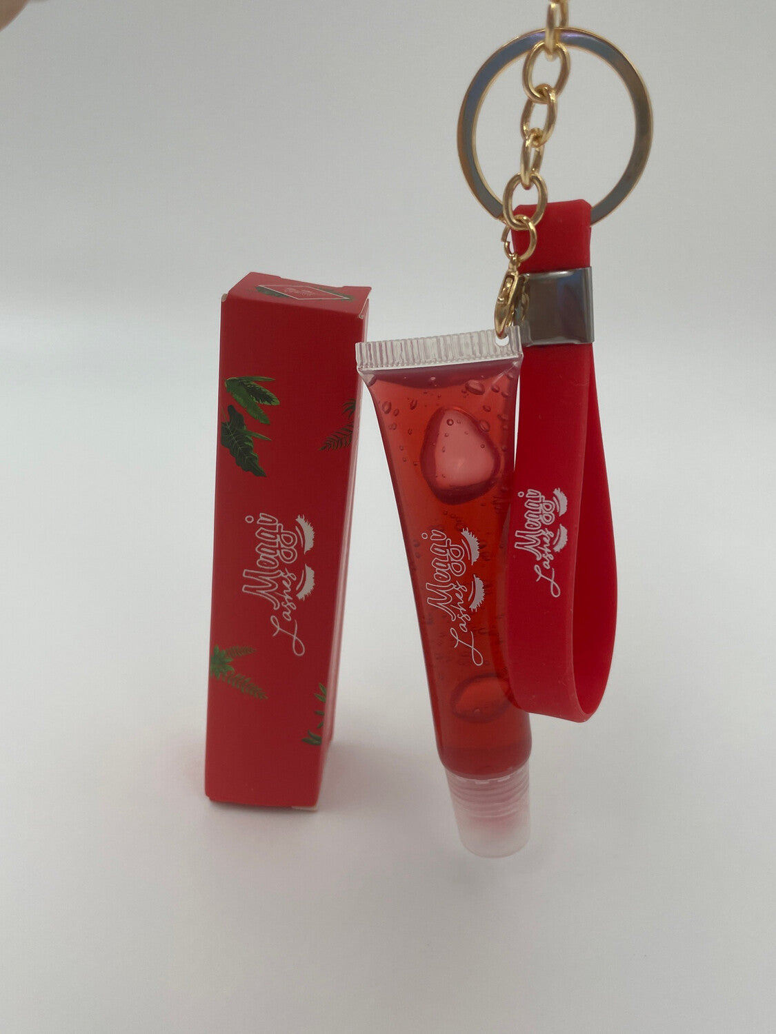 Red Lipgloss Keychain (Cherry)